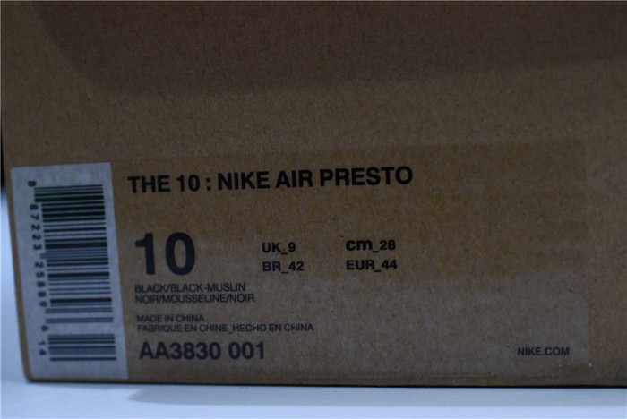 Off White X Nike Air Presto 