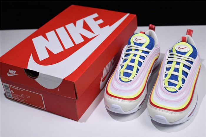 Nike Air Max 97 SE “Corduroy” Sail/Volt Glow/Arctic Pink womens AQ4137-101