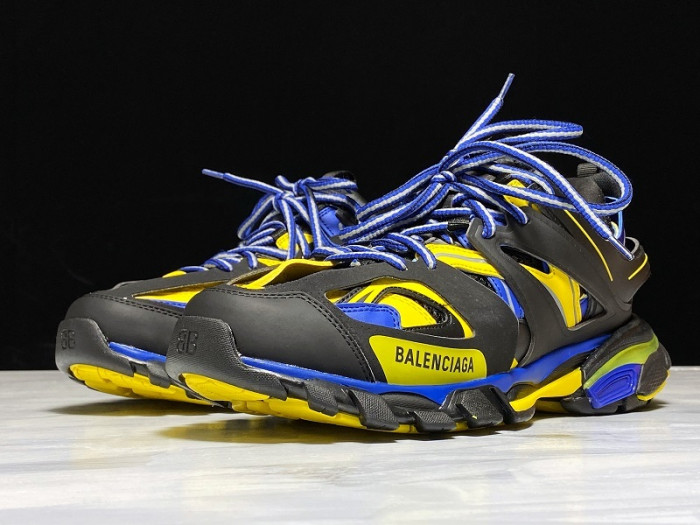 BL SNEAKER TESS.S.GOMMA BLACK FLUORESCENT YELLOW BLUE 542023 W1GB8 3443