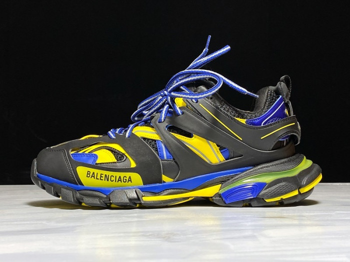 BL SNEAKER TESS.S.GOMMA BLACK FLUORESCENT YELLOW BLUE 542023 W1GB8 3443