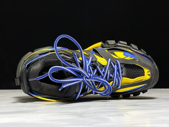 BL SNEAKER TESS.S.GOMMA BLACK FLUORESCENT YELLOW BLUE 542023 W1GB8 3443