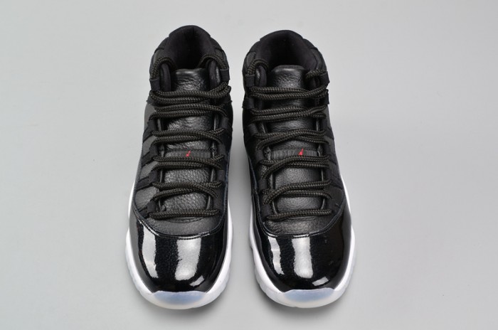 AIR JORDAN 11 RETRO BG (GS) "72-10" black womens 378038-002