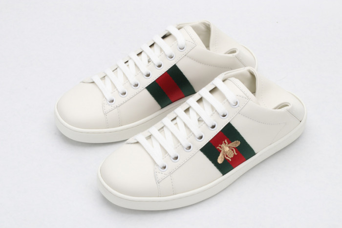GC Ace Embroidered Low-Top Sneaker white with bee