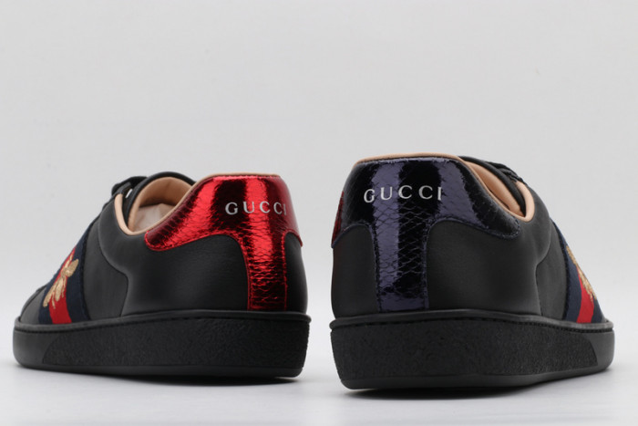 GC Ace Embroidered Low-Top Sneaker black with bee mens 431942-A38G0
