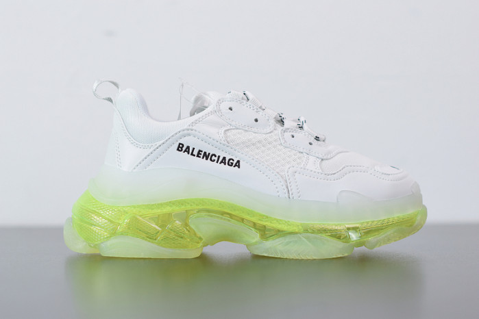 BL TRIPLE S TRAINERS CLEAR SOLE LIGHT GREEN 545325 W09O1 9844