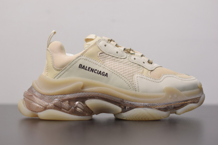 BL TRIPLE S TRAINERS CLEAR SOLE BLACK /BROWN/ RED 541624 W09O1 9000