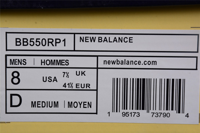 NEW BALANCE 550 WHITE BLACK BB550RP1