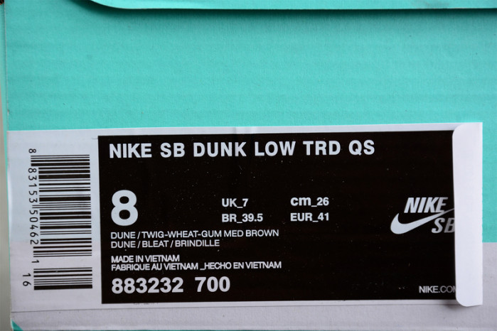 Nike SB Dunk Low Wheat (2017) 883232-700
