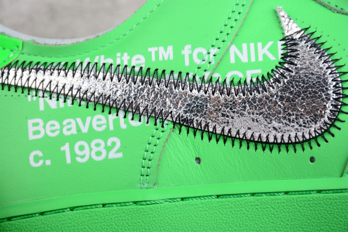 NIKE OW X AIR FORCE 1 LOW “LIGHT GREEN SPARK” DX1419-300