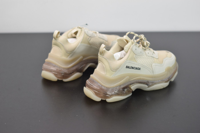 BL TRIPLE S TRAINERS CLEAR SOLE BLACK /BROWN/ RED 541624 W09O1 9000