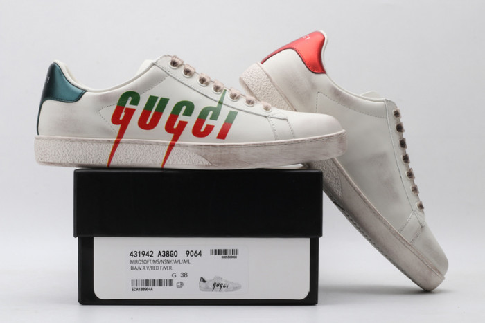 GC ACE EMBROIDERED LOW-TOP SNEAKER WITH LOGO