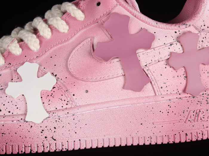 NIKE AIR FORCE 1 "Pink Chrome Hearts" DD8959-100
