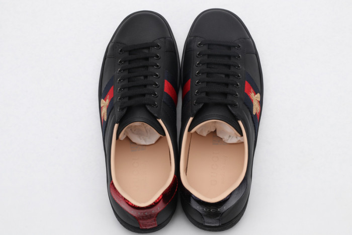 GC Ace Embroidered Low-Top Sneaker black with bee mens 431942-A38G0