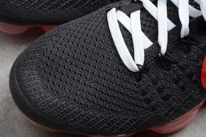 NikeLab Air VaporMax Flyknit Black/Big Red womens AA3859-016