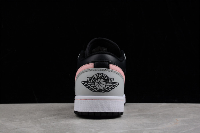 AIR JORDAN 1 LOW WHITE GREY BLACK PINK 553558-062