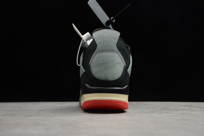 OW x Air Jordan 4 “Bred” CV9388-001