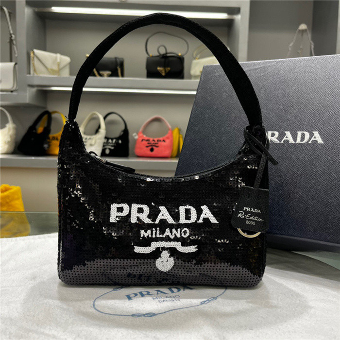 Prada 1N1419 Nylon Hobo Bag-24*11*7CM