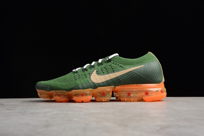 dragon ball S*per x nike air vapormax flyknit 2018 dark green/light brown mens aa3858-101